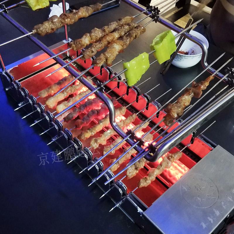 全自動(dòng)翻轉(zhuǎn)烤串機(jī)只僅僅是只能烤羊肉串吧